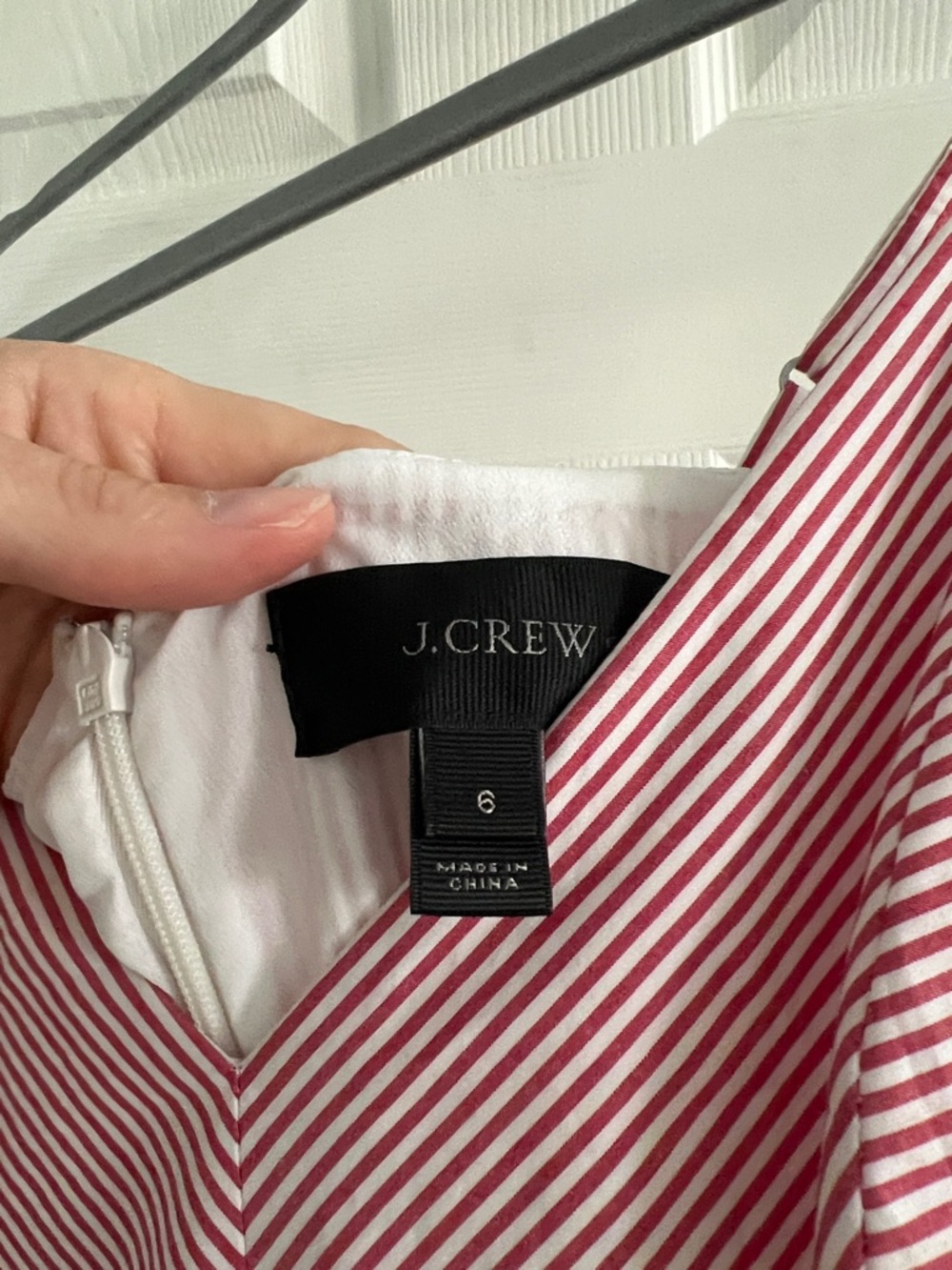 J. Crew Red and White Striped Dress - Picture 2 of 5